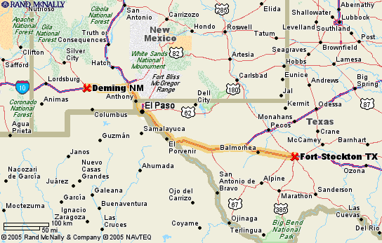 Deming to Ft.Stockton (341 Miles)