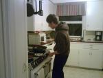 Ben Cooking Dinner