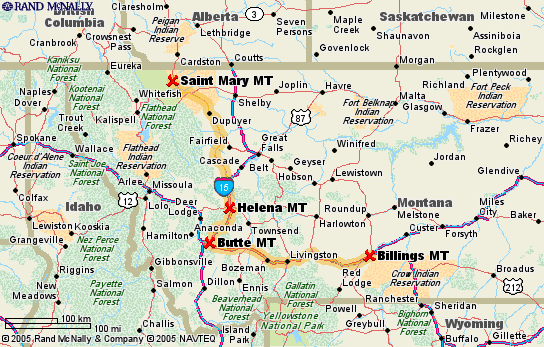 Billings to St. Mary - Glacier National Park