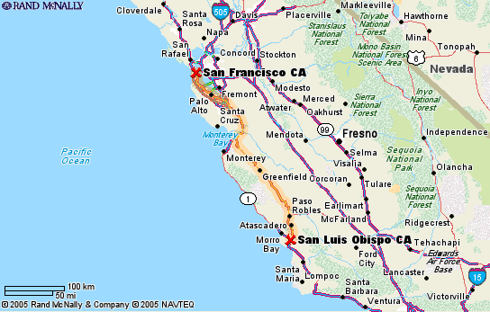 San Francisco to San Luis Obispo