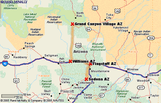 Sedona to Grand Canyon