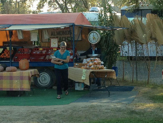 Produce Stand at Coalinga, CA
