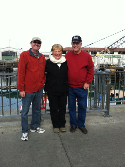 Mike, Diane, and Jim at Fisherman's Wharf