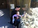 Checking out the Groundhogs at SF Zoo