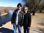 Randy and I along the Salt River near Mesa