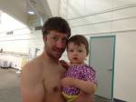 Ben and Charlotte at Swimming Lessons