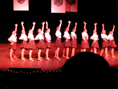 Monica's Dance Company (last on right)