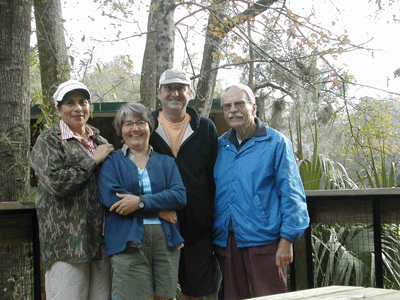 Lucia, Rose, John and Mike at Rainbow Springs