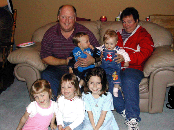 Dan and Sharon and Grandkids