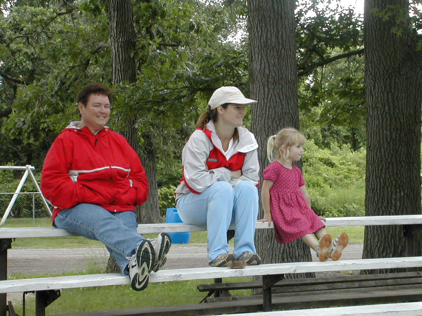 Spectators Sharon, Becky,and Elizabeth