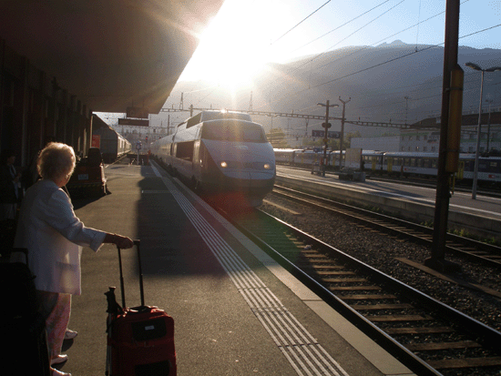 Waiting for the train to Paris