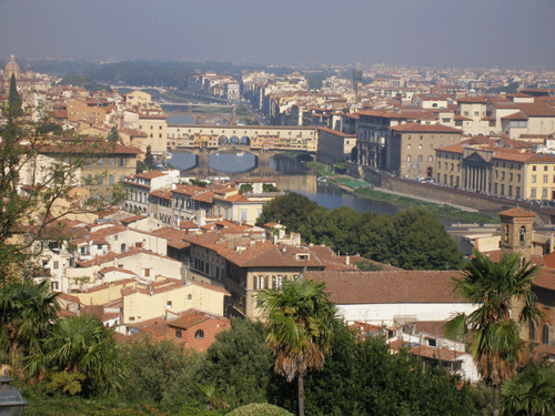 View of Florence from Tuscany