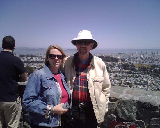 Mary and Lance at  Golden Gate Vista Point