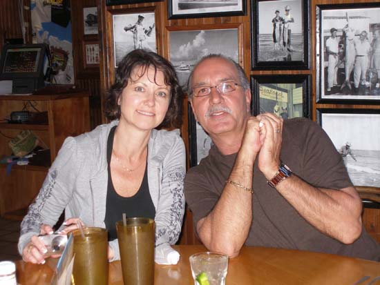 Bob and Penny at  Blackbeard's Restaurant