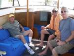 Chet, Dennis, and Dave on the Fishing Boat