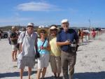 Mike, Rose, Diane, and Jim at Port Aransas Beach