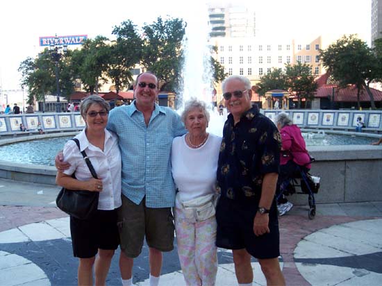 Mike, Rose, Sonja, and Rudy at Riverwalk, New Orleans