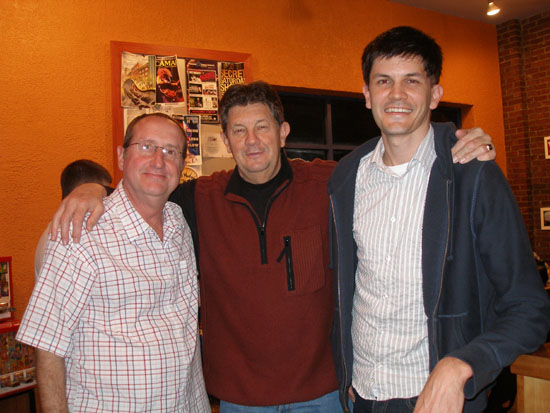 Mike, Dennis, and Casey at El Meson, Houston