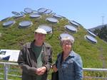 Mike and I on the rooftop garden at the Academy of Sciences.