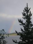 Rainbow over Hebgen Lake, Montana