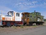 Steve&#39;s Switch Engine and Caboose, Moorcroft, WY