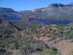View of Apache Lake from the Apache Trail