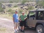 Mike and Roger on our Jeep Drive