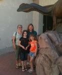 Rose, Brooke, Becky, and Elizabeth at the Natural History Museum, Mesa, AZ