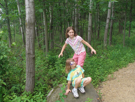 Brooke and Elizabeth Hamming It Up At Cherokee Marsh, Madison, WI