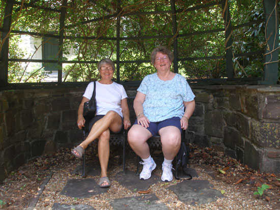 Susan and I in the Garden at Martha Berry Home, Rome, GA