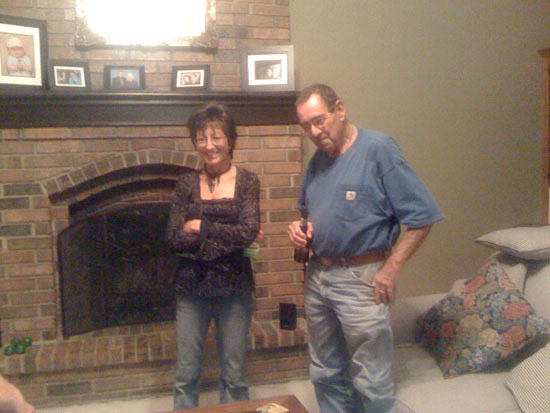 Rene and Mike at Bob's House