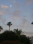 Beautiful Moon Rising in the Arizona Sunset