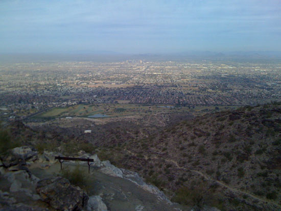 View of Phoenix from South Mountain Summit