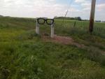 Marker to the site of the Buddy Holly Plane Crash